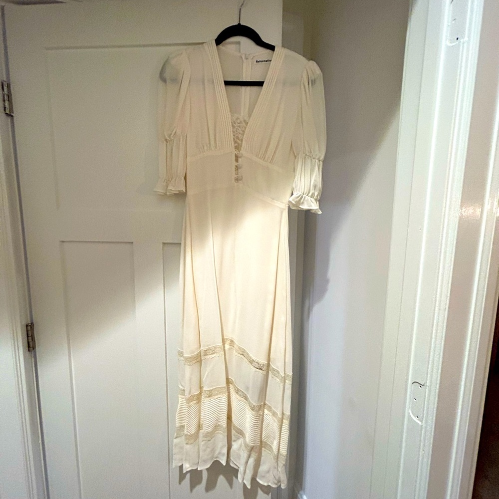 Reformation Ginny Dress Ivory